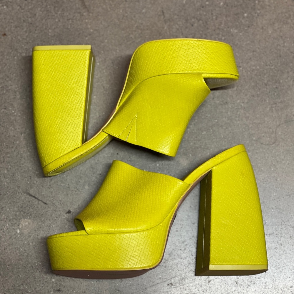 Forever 21 Lime Green Platform Heels